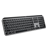 Logitech MX Keys S for Mac, Wireless Keyboard, Fluid, Precise Laptop-Like Typing, Programmable Keys, Backlit, Bluetooth USB C Rechargeable for MacBook Pro, MacBook Air, iMac, iPad - Space Grey