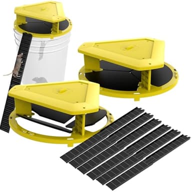 Mouse Trap Bucket-Mouse Traps Indoor for Home-Multi-Catch,Auto-Reset,Humane Rat Trap-5 Gallon Bucket Compatible（2 Pack）