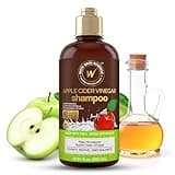 WOW Skin Science Apple Cider Vinegar Shampoo - Hair Growth Shampoo for Thinning Hair, Hair Loss & Dandruff Shampoo - Parabens & Sulfate Free Shampoo - Clarifying Shampoo for Build Up Purifying Shampoo (16.9 Fl Oz (Pack of 1))