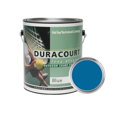 Kelley Technical Coatings Duracourt - Blue - 1 Gallon - Outdoor court coating for tennis, pickleball, basketball and volleyball courts.