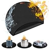 20" Fire Pit Mat for Solo Stove Mesa,Tabletop Fire Pit,Fireproof Mat for Under Fire Pit,Heat Resistant Round Mat for Outdoor BBQ,Reusable Waterproof Pad,Non-Slip for Table Top Protection