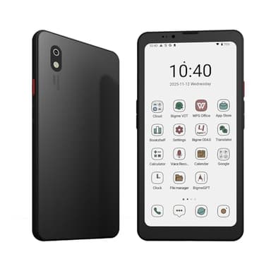 Bigme HiBreak Pro Color Epaper Phone, 8+256 GB 5G Smart Phone, Android 14 OS Ebook Reader, Black