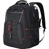 KROSER Travel Laptop Backpack 17.3 inch XL Computer Backpack Stylish College Backpack with RFID Pockets USB Charging Port REFLECTIVE STRIPS Water-Repellent Day pack for Business/Men