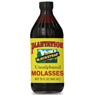 Plantation Blackstrap Molasses 15 oz – Unsulphured Blackstrap Molasses, Rich Natural Sweetener for Baking, BBQ, Baked Beans, Gingerbread & Beverages