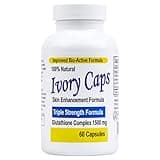 Ivory Caps - Maximum Potency 1500 mg Glutathione Skin Whitening Pills Complex, 60 Capsules