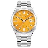 Citizen Men's Automatic Tsuyosa Watch, Yellow Dial, Stainless Steel Bracelet and Case (Model: NJ0150-56Z)