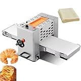 INTSUPERMAI Commercial Dough Sheeter Reversible Countertop Dough Press Machine 49.2"×13.8" Belt Croissant Puff Pastry Dough Sheeter Machine 110V