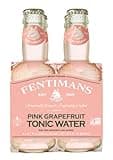 Fentimans Sparkling Pink Grapefruit Tonic Water - Grapefruit Sparkling Water, Craft Soda, Mixer with Natural Ingredients, Botanically Brewed - 6.7 Fl Oz (Pack of 4)