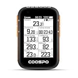 COOSPO Bike Computer Wireless GPS,Cycling Computer Bike Speedometer Auto Backlight,Bluetooth4.0 ANT Cycling GPS Unit,Bicycle Computer BC200 Waterproof,Compatible with CooSporide APP
