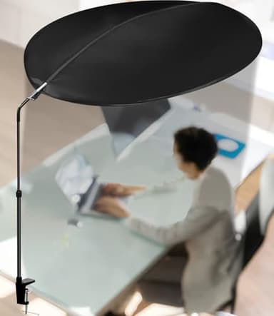 Adjustable Cubicle Shade and Desk Shade, 2025 New Office Cubicle and Desk Shade, Desk Canopy to Block Light and AC Airflow, for Cubicle Cover & Light Shield for Partitions to Block Overhead Light