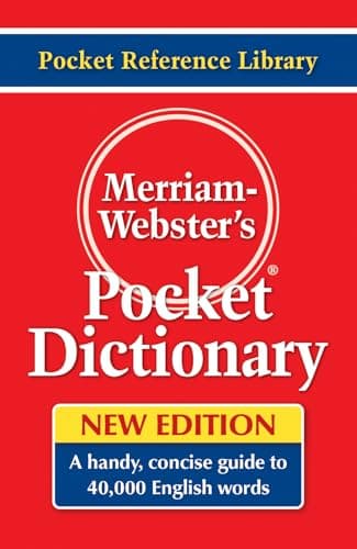 Merriam-Webster's Pocket Dictionary, Newest Edition, (Flexi Paperback) (Pocket Reference Library)