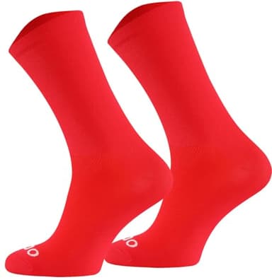 TODO Cycling Socks Men and Women. Breathable Bike Socks. Proffesional Cycling Socks. Cycling Socks Womens, Single Color Aero Socks Cycling (Cycling Red, 43-46)