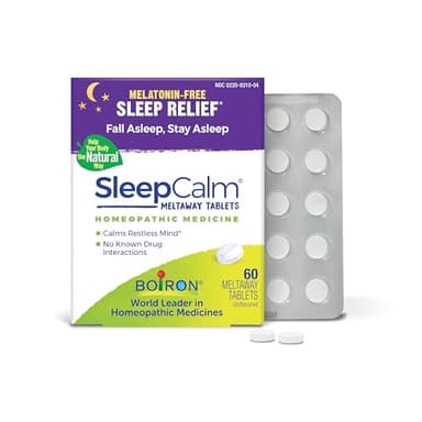Boiron SleepCalm Sleep Aid for Deep, Relaxing, Restful Nighttime Sleep - Melatonin-Free and Non Habit-Forming - 60 Count