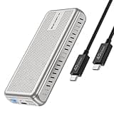 WAVLINK 40Gbps M.2 NVMe SSD Enclosure for MacBook/Mac Mini (M4/M3/M2/M1), NVMe Enclosure Compatible with TBT4/TBT3/USB4/USB3.2, Supports 2230/2242/2260/2280 B+M/M-Key PCIe SSD, Tool-Free Installation