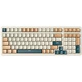 Merdia Wireless Mechanical Keyboard, Triple Mode 2.4G/USB-C/BT Gaming Keyboard 100 Keys RGB Backlit, Brown Switch Keyboard | Rechargeable Keyboard | Mechanical Gaming Keyboard | Brown Combo