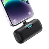 Small Portable Charger for iPhone,Upgraded 5000mAh PD Fast Charging Power Bank,Mini Battery Pack Backup Charger Compatible with iPhone 14/14 Pro Max/13/13 Pro/12 Pro/11/XS/XR/X/8/7/6 etc-Black