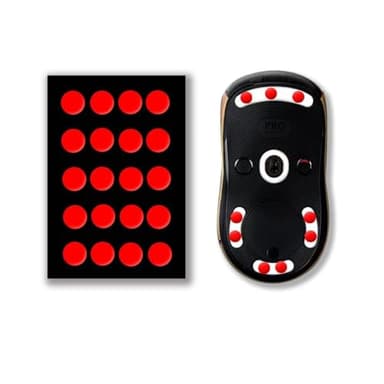 X-Raypad Jade Speed Mouse Skates, Offers Excelent Wear Resistance, Speed & Control Abrasion Resistance, Curved Edge, Move More smoothly, Suitable for Cloth Mouse Pads & Glassmouse Pads (Obsidian)