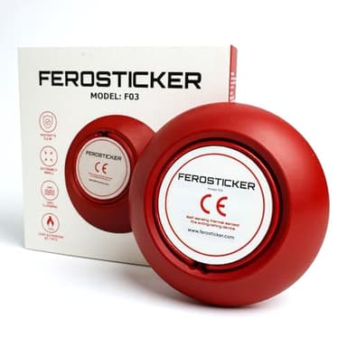 FEROSTICKER Small Automatic Fire Extinguisher – Non-Toxic, Compact & Maintenance-Free Household Fire Protection for Electric Boxes, Solar Generators, Vehicles, Lithium Batteries, Ship Cabins (1 Pack)