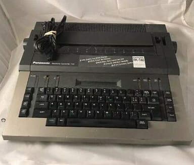 Panasonic Model RK-T40 Silver and Black Electronic Typewriter