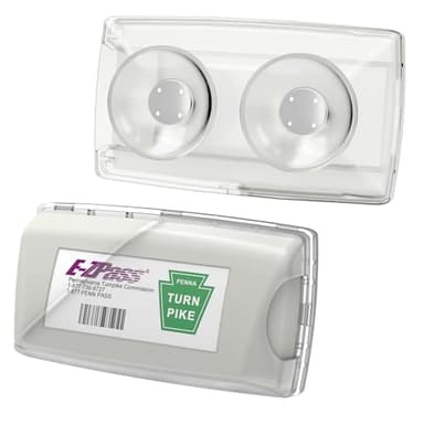 Zeyitian Ez Pass Holder Clear 1 Pack - Super Strong Suction Cups for Windshield, Toll Pass Transponder Holder for EZ Pass/iPass