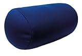 Cushie Pillows 7 inches x 12 inches Microbead Bolster Squishy/Flexible/Extremely Comfortable Roll Pillow - Navy Blue
