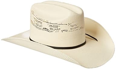 M&F Western Products TWISTER Men's Painted Bangora Maverick Cowboy Hat, Natural, 7 1/4