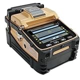 AI-8C Fiber Fusion Splicer, Automatic Fiber Optic Fusion Splicer, SM MM DS NZDS Intelligent Optical Fiber Tools, FTTH Cable Fiber Splicing Tools Kit with 5" LCD Display for Trunk Line Construction