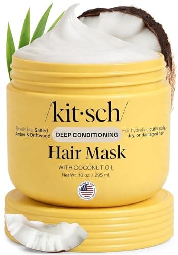 Kitsch Moisturizing Coconut Oil Hair Mask for Damaged Hair – 10 oz