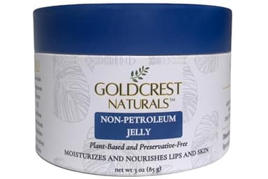 Goldcrest Naturals Non-Petroleum Jelly – Organic & Natural Multi-Purpose Moisturizer for Dry Skin & Lips – Vegan, Cruelty-Free, Non-Toxic – 3 oz