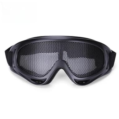 Wokyo Protective Outdoor Mesh Safety Glasses Airsoft Mesh Goggles Military Tactical for Paintball Game Movie Props Party and Other Outdoor (Black)