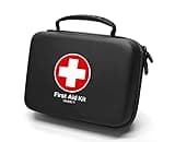 SHBC Waterproof First Aid Kit (228pcs) with All Basic or Advanced Supplies You Need. Suitable for Emergencies at Home or Outside, Travel, Home, Camping, Black