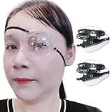 AMZVIO 2pcs Eye Shield After Cataract Surgery,Cataract Eye Shields With Extended Elastic Strap,Longer & Wider for Adults Kids Eye Protector Clear Eye Patch After Surgery