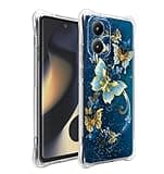 Starhemei for Moto Edge 2024 5G Case, Soft TPU for Girls Women Phone Case Shock Absorption Flexible Airbag Bumper Protection Case for Motorola Moto Edge 2024 5G (Butterfly)
