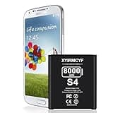 XYIRMCYF Galaxy S4 Battery (2024 New Upgrade), 8000mAh High Capacity Battery for Galaxy S4 AT&T I337, Verizon I545, Sprint L720, T- Mobile M919, R970, I9500, I9505
