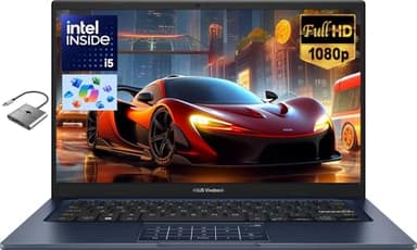 ASUS Laptop Computer for Home Student Study Business College, Intel 10-Core i5 (up to 4.6 GHz), 24GB RAM 1TB SSD, Numeric Keypad, Private Webcam, WiFi, BT 5.1 Windows 11 Pro w/GM Accessory