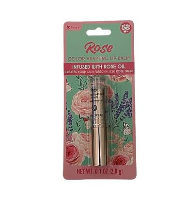 b.pure Tinted Rose Oil Lip Balm in Clear