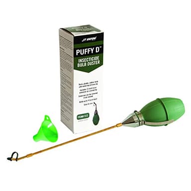 Puff-D 512 Puffy-D Bulb Insecticidal Duster, Heavy-Duty Dust Applicator for Pest Control, Green