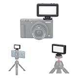 Kiwifotos Mini LED Video Light for Sony ZV-E10 II ZVE10 ZV-1F ZV1F ZV-1 II ZV1 A6000 A6100 A6300 & More Cameras, Flash Attachment Accessories for Vlog Camera Shooting Recording, Portable Rechargeable