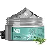 ANAI RUI Dead Sea Mud Mask with Tea Tree Oil & Salicylic Acid, Charcoal, Blackhead Remover, Pore Cleanser, Great for Acne-Prone Oily Skin, Detox Acne Face Mask for Women and Men