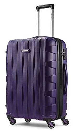 Samsonite Ziplite 3.0, 20in Carry-on, Hardside Spinner Luggage telescoping_handle(Deep Purple)