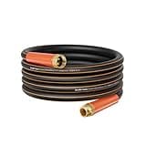 Giraffe Tools Garden Hose 25ft x 3/4", Heavy Duty Water Hose, Flexible, Hybrid Lightweight Hose with Swivel Handle, Male to Female Fittings, Burst 600 PSI