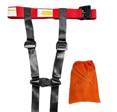 LINKEDWIN Child Airplane Safety Travel Harness, Kids and Toddler Family Cares Travel Essential for Flights (With carry bag)