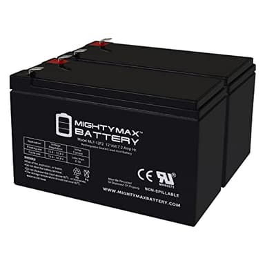 Mighty Max Battery 12V 7Ah F2 Replacement Battery for APC RBC123 UPS - 2 Pack