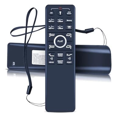 Snrigw Replacement Remote Control for Sven & Son/EGOHOME/Richmat/Beverly Adjustable Bed Base Compatible with Model HJH89 with Foot,Head & Lumbar Set Mode