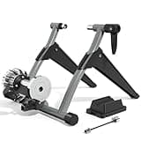 Sportneer Bike Trainer - Portable Fluid Stationary Bike Stand for Indoor Riding, Bike Trainer Stand with 26-28" & 700C Wheels, Quick Release Lever & Adjustable Rubber Feet, Foldable Storage
