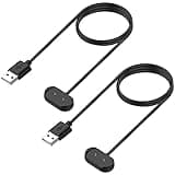 Charger for Amazfit Bip 5, Bip 3 Pro, BIP U Pro, T-Rex Pro, GTS 4 Mini, GTS 2 Mini, GTS 2e, GTS 2, GTR 2e, GTR 2, GTR Mini Smart Watch - Replacement Magnetic Charging Cable (2-Pack, 1m/3.3ft)