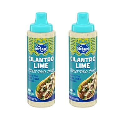 Medium Cilantro Lime Street Taco Sauce 7.5 oz (2 packs)