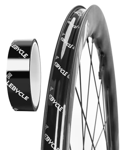 LEBYCLE Tubeless Rim Tape Black 21/24/27/30/33/36mm x 10m, Bike Rim Tape for Tubeless Road, Gravel & MTB Wheels – Strong Adhesive, Easy Clean Removal(24mm)