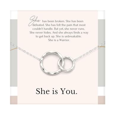 HOPE LOVE SHINE Inspirational Necklace Gift for Women – 14K Gold Plated Jewelry for Courage, Strength & Motivation – Elegant Women's Jewelry Gift for Birthday, Anniversary & More (16+2-inch)