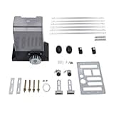 Automatic Sliding Gate Opener Motor Kit, 550W 2700lb Automatic Rolling Driveway Door Motor Electric Opener Security System Slide Gate Motor Kit with 2 Remote Controls&6X 1m M12 Rails for Sliding Gate